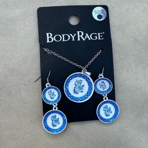 Body Rage Blue and Silver Earrings